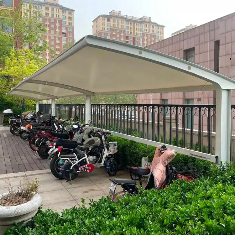 肃北膜结构电动车棚